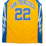 BSKT San Francisco Mens Jersey Yellow Sleeveless USA XL