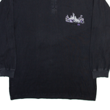 SPORTING LIFE Mens T-Shirt Grey Long Sleeve 1/4 Zip L