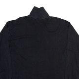 SPORTING LIFE Mens T-Shirt Grey Long Sleeve 1/4 Zip L