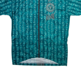 ODLO Full Zip Mens Jersey Blue Button Neck M