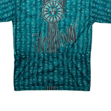 ODLO Full Zip Mens Jersey Blue Button Neck M