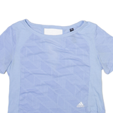ADIDAS Womens T-Shirt Blue S