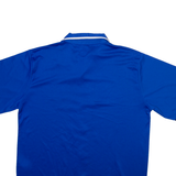 FSBN Button Up Mens T-Shirt Blue Collared M