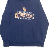 SPORT TEK Wolfpack Baseball Womens Blue Hoodie USA 2XL