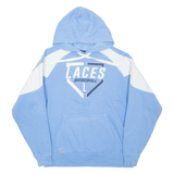 HOLLOWAY Laces Baseball Mens Blue Hoodie USA L