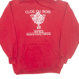 JERZEES Clos Du Bois Wines Mens Red Hoodie USA M