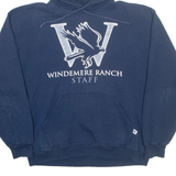 RUSSELL ATHLETIC Windermere Ranch Mens Blue Hoodie M