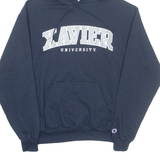 CHAMPION Xavier University Mens Blue Hoodie USA M