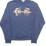 CHAMPION Mens Blue Hoodie S