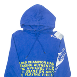 CHAMPION Mens Blue Hoodie S