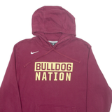 NIKE Bulldog Nation Mens Maroon Hoodie USA XL