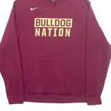 NIKE Bulldog Nation Mens Maroon Hoodie USA XL