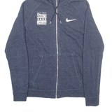 NIKE Bank Of America Mens Blue Hoodie Full Zip USA M