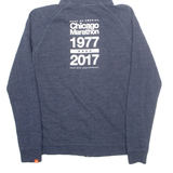 NIKE Bank Of America Mens Blue Hoodie Full Zip USA M