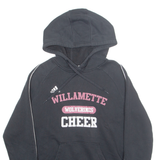 ADIDAS Willamette Wolverines Cheer Mens Black Hoodie USA L