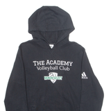 ADIDAS The Academy Volleyball Club Girls Black Hoodie 15-16Y