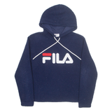 FILA Fleece Mens Blue Hoodie M