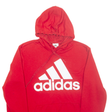 ADIDAS Mens Red Hoodie S