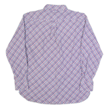 TOMMY HILFIGER Mens Shirt Blue Plaid Long Sleeve L