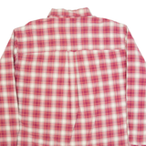 CHAPS Mens Shirt Red Plaid Long Sleeve L