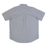 CHAPS Mens Shirt Black Check L