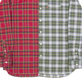 LEVI'S Stretch Mens Shirt Red Plaid Long Sleeve L