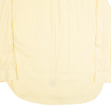 TOMMY HILFIGER Mens Shirt Yellow Pinstripe Long Sleeve L