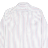 TOMMY HILFIGER Mens Shirt White Striped Long Sleeve L