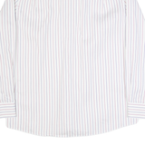 TOMMY HILFIGER Mens Shirt White Striped Long Sleeve L