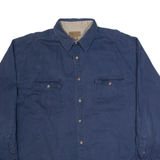 FADED GLORY Mens Plain Shirt Blue Long Sleeve XL