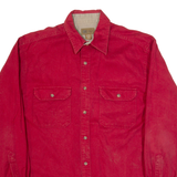 FADED GLORY Mens Plain Shirt Red Long Sleeve M