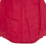 FADED GLORY Mens Plain Shirt Red Long Sleeve M
