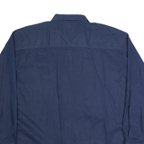 LEE Mens Worker Shirt Blue 90s Long Sleeve XL