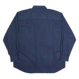 LEE Mens Worker Shirt Blue 90s Long Sleeve XL