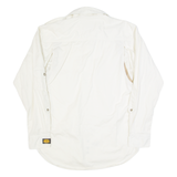WOOLRICH Mens Plain Shirt White Long Sleeve S