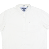 TOMMY HILFIGER Slim Fit Mens Plain Shirt White L