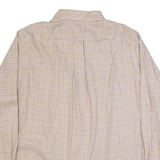 LAUREN RALPH LAUREN Mens Shirt Brown Check Long Sleeve XL