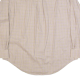 LAUREN RALPH LAUREN Mens Shirt Brown Check Long Sleeve XL