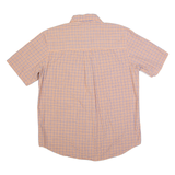 CHAPS Mens Shirt Orange Check M