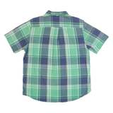 CHAPS Mens Shirt Green Check L