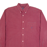 NAUTICA Mens Shirt Red Check Long Sleeve L