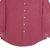 NAUTICA Mens Shirt Red Check Long Sleeve L