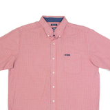 CHAPS Mens Shirt Red Check L