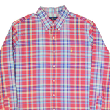RALPH LAUREN Mens Shirt Red Plaid Long Sleeve XL