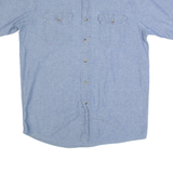 WRANGLER Mens Plain Shirt Blue M
