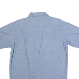 WRANGLER Mens Plain Shirt Blue M