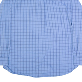 CHAPS Mens Shirt Blue Check Long Sleeve XL