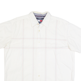 TOMMY JEANS Mens Shirt White Check L