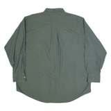 NAUTICA Oxford Mens Plain Shirt Green Long Sleeve 2XL