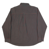CHAPS Mens Shirt Green Plaid Long Sleeve 2XL